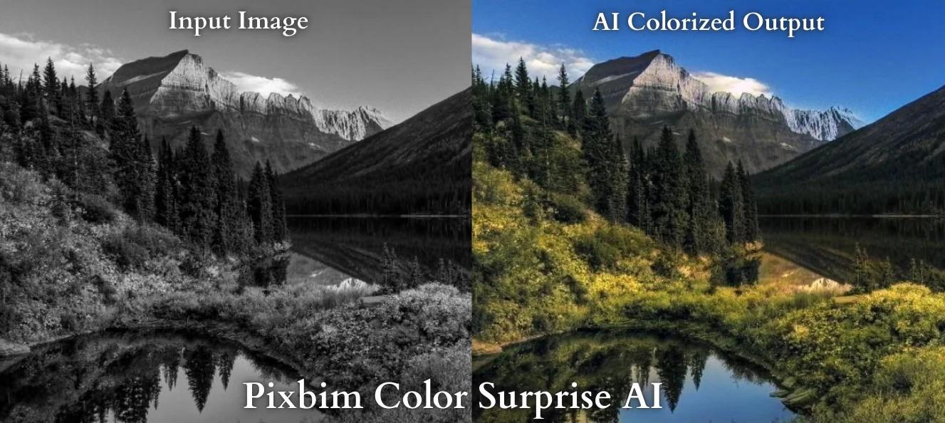 Colorize Black and White Photos using Pixbim Color Surprise AI